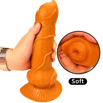 Vilkas dildo sekso parduotuvė skysčio Super Minkšto Silikono Vibratorių Moterų Masturbator Realistiškas Penis Dildo Sekso Žaislai Moterims, Sekso produktas