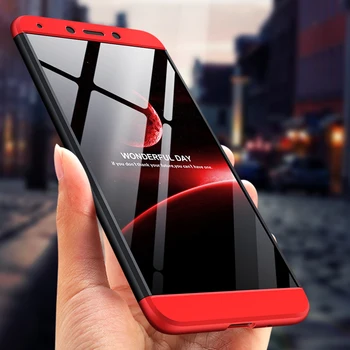 Bosilang Už Xiaomi Redmi6A 360 Visas Apsaugos Plastiko Sunku Byloje +Grūdintas Stiklas Screen Protector Filmas Redmi6 Už Redmi S2