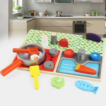 Mediniai Vaikams, Mini Virtuvės Žaislai, GRILIS Parduotuvėje Virtuvės Puodą Visos Vaikai Apsimesti Žaisti Žaislai Modeliavimas Virtuvės Žaislai, Skirti Vaikams, Dovana