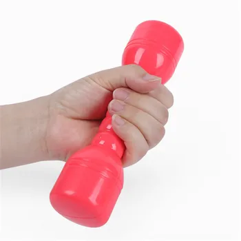 1 Pora=2 Gabalus Vaikų plastikiniai dumbell sporto žaidimas šokių, fitneso įrankis, patalpų mokymo 4 spalvos
