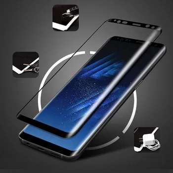 NOTOW 3D Anti-Sprogimo Grūdintas Stiklas 9H Pilnas draudimas Screen protector, plėvelės Samsung Galaxy S8 su Mažmeninės pakuotės