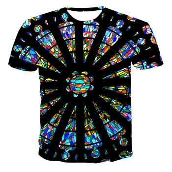 2020 naujas prekinis ženklas Vyrams Golden Flower T-shirt Vasaros 3D Spausdinimo Mėlynos spalvos Marškinėliai trumpomis Rankovėmis Prabanga Royal Vyrų Drabužiai Viršūnes Hip-hop akis-kačių