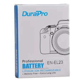 DuraPro 1pc 1850mAh LT-EL23 LT EL23 Li-ion Baterija + Automobilinis/Sieninis Kroviklis Nikon COOLPIX P900, P610, P600, B700, S810c Fotoaparatas