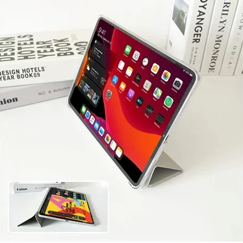 PU Odos Skaidrus Atveju, iPad Oro Mini 5 4 3 2 1 Funda iPad Pro 11 10.5 9.7 6 5-10.2 7 8 kartai Atveju