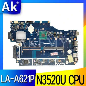 Acer aspire E1-510 E1-510 nešiojamas plokštė Z5WE3 LA-A621P mainboard N3520 BGA visiškai išbandyta