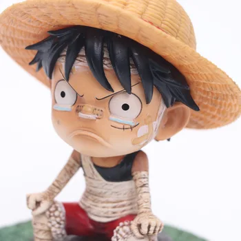 Anime One Piece Vaikystės Beždžionė D Luffy Vaikas Verkia Ver. PVC Veiksmų Skaičius, Surinkimo Modelis Vaikams, Žaislai, Lėlės Brinquedos 12cm karšto