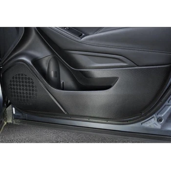 4Pcs/Set Automobilio Duris Anti-Kick Lipdukai Automobilio Padengti Interjero Aksesuarų Naujas Anglies Pluošto Įklija, Subaru Forester