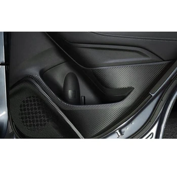 4Pcs/Set Automobilio Duris Anti-Kick Lipdukai Automobilio Padengti Interjero Aksesuarų Naujas Anglies Pluošto Įklija, Subaru Forester