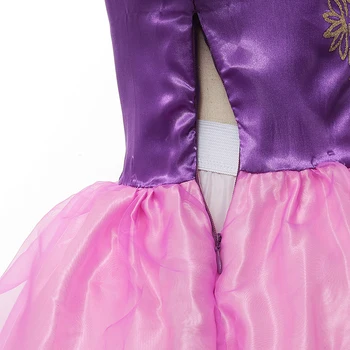 Merginos Rapunzel Suknelė Princesė Kostiumu Mergina Vaikų Cosplay Sofija Vestidos Suknelė Vaikų Gimtadienio Drabužių, 2-8 Metų amžiaus