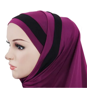 2VNT Musulmonišką Hidžabą Islamo Moterys Pagal Šalikas Kaulų variklio Dangčio Ninja Galvos Dangtelis Vidinis Dangtelis Arabų Malda Skrybėlę Ponios Ramadanas Turbaną Mados