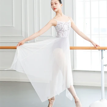 Baleto Suknelė Baleto Leotard Suaugusiųjų Nėrinių Šokių Suknelė Moterims Balerinos Camisole Suknelė Tutu Akių Sijonas Lyrinis Šiuolaikinio Suknelė