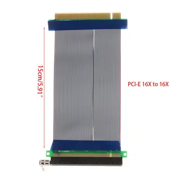 Kompiuteriniai Kabeliai Jungtys PCIe 16X PCI Express PCI-E 16X, kad 16X Stove Extender Kortelės Adapterį Lankstus Kabelis-prailgintojas NAUJAS