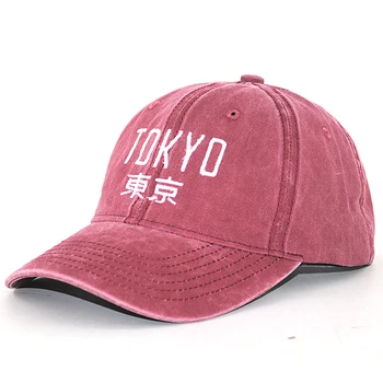 Nauja Japonų stiliaus tėtis skrybėlę medvilnės plauti siuvinėjimo TOKIJO mados beisbolo kepuraitę vyrų, moterų sporto snapback skrybėlės naujas