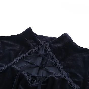 Gotikos Nėrinių Suknelė Moterų Apynasrio Seksualus Suspender Laidotuvių Nėrinių Suknelė
