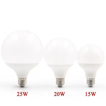 LED Lemputė E27 110V, 220V G95 Energijos Taupymo Pasaulio Šviesa Lampada Ampulä-LED Lemputės Šalta Balta Šiltai Balta LED Lempa