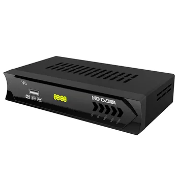 Full HD 1080P H. 264 Skaitmeninis TV Imtuvas: DVB-S2 V6 Super Mini Palydovinis Imtuvas AC3 
