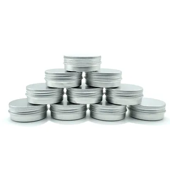100vnt 30g Aliuminio Skardinės Naminis Lūpų Konteineris, Auskarai, Papuošalų Laikymo Dėžutė Spiralės Tuščias Aliuminio