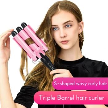 IXueJie Profesinės Lazdelė Garbanoti Geležies Elektros Hair Curler Plaukų Modeliavimo Priemonės, Kukurūzų Garbanos Deepwave Plaukų Kiaušinių Banga Roll 110-240V