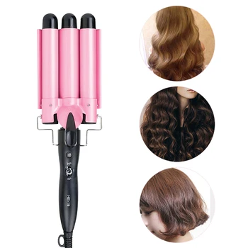 IXueJie Profesinės Lazdelė Garbanoti Geležies Elektros Hair Curler Plaukų Modeliavimo Priemonės, Kukurūzų Garbanos Deepwave Plaukų Kiaušinių Banga Roll 110-240V