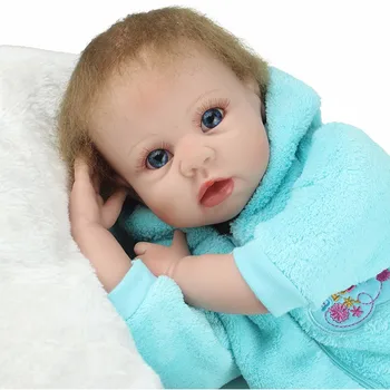 NPKDOLL Silikono Lėlės Reborn Žaislai Vaikams 22 colių Rankų darbo Rožinė Mėlyna Drabužių Minkštas Kūdikių Naujagimių Atgimsta Pardavimo Princesė Lėlės