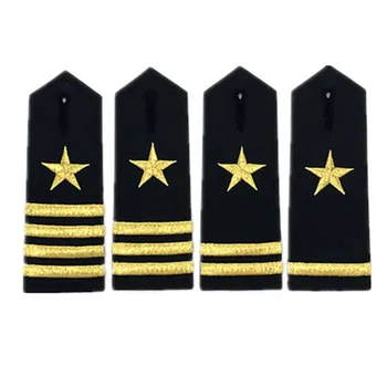 Sailor Petį Saugumo Penkerių-Pažymėjo Žvaigždutė Lanko Aukso Išsiuvinėti Karinis Rangas Apdailos Cosplay Pramogos