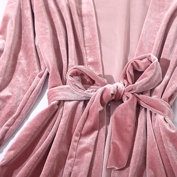 2021 m. Rudens Žiemos Aksomo Pižama Moterims, Pižamos Šiltas Sleepwear V-Kaklo Pijama Mujer 4 Gabalas Rinkiniai Pijama Krūtinės Pagalvėlės