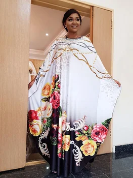 2020 m. Afrikos Drabužių Afrikos Suknelės Moterims Musulmonų Ilga Suknelė Aukštos Kokybės Ilgis 150cm Spausdinti Afrikos Suknelė su vidiniu suknelė