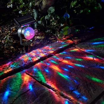 Saulės Projekcija Lempos RGB Pasukti Kristalų Magija Kamuolys Kalėdų Disco Scenos šviesos Lauko Vejos Kraštovaizdžio Kelias Kieme Šviesos