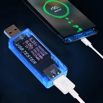 8 1 LCD USB Dabartinis Įtampos Detektorius Įkroviklio Talpa Testeris, Matuoklis, Galios Banko Testeris Įrankiai