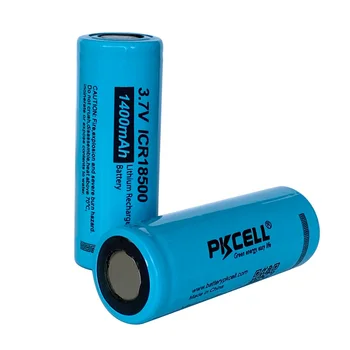 4Pcs PKCELL IKPA 18500 3.7 V, Li-ion Įkraunama Baterija 1400mAh ICR18500 Baterijas e-cigarečių vaping vamzdis Žibinto priekinis žibintas