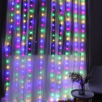 LED Lempos, Užuolaidų Lempos 300 Šviesos Nuotolinio Valdymo Kalėdų Lauko Vandeniui KTV Vestuvių, Gimtadienio Viešbutis Namų Puošybai