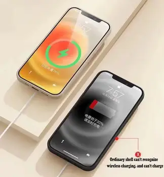 Magnetinis Skystis Silikono Atveju iPhone, 11 12mini Pro Max Visiškai Minkštas Viršelis TECTIVE Magneto Traukos