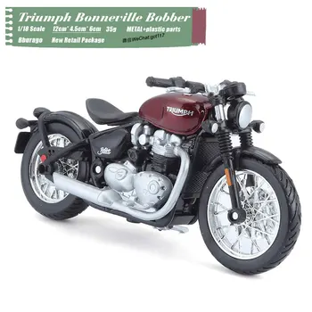 RD 1/18 Masto Motociklo Modelis Žaislai Triumph Bonneville Bobber Diecast Metal Motociklo Modelis Žaislą Dovanų,Vaikai,Surinkimo