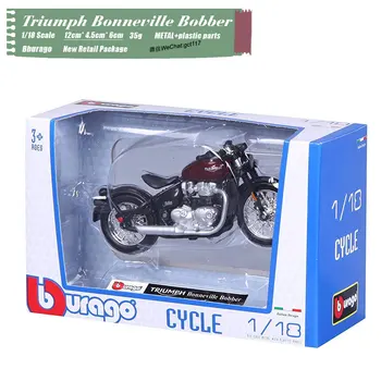 RD 1/18 Masto Motociklo Modelis Žaislai Triumph Bonneville Bobber Diecast Metal Motociklo Modelis Žaislą Dovanų,Vaikai,Surinkimo