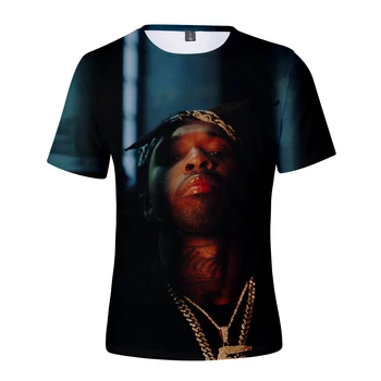 POP DŪMŲ T-Shirt Reperis, Dainininkas 3D Atspausdintas Streetwear Vyrai Moterys Fashio Trumpas Rankovės Negabaritinių Marškinėliai Hip-Hop Tees Viršūnes Drabužiai
