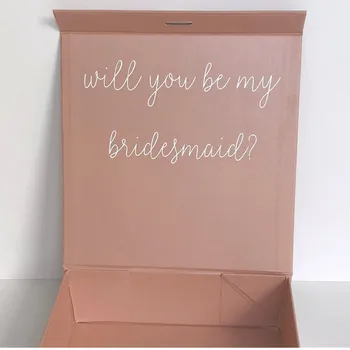 Individualiems poreikiams pritaikytos rožinė biack Bridesmaid Pasiūlymo Lange Rose Gold Dovanų Dėžutė, Jums Reikia Mano Bridesmaid, dėžutė Vestuvių, Gimtadienio dovanų dėžutėje