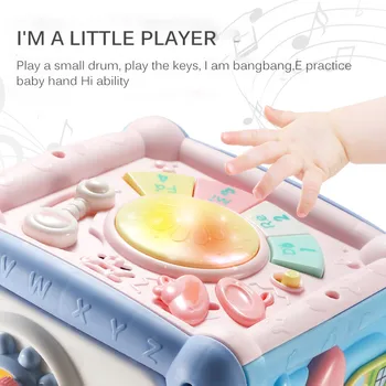 Daugiafunkcinis Kūdikių Muzikinio Kūdikis, Ranka Būgno Žaislas Pianinas Geometrinis Atitikimo Blokuoja Lobis Langelyje Švietimo Žaislai