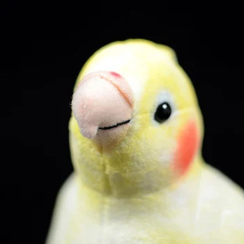 18cm Mielas Cockatiel Pliušiniai Žaislai Geltonas Paukštis Modeliavimas Įdaryti Minkštas Nymphicus Hollandicus Vaikams Dovanų Gražių Kawaii Gyvas Lėles