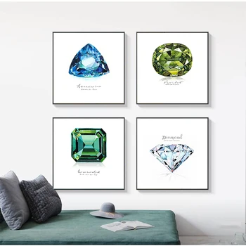 Drobė, Tapyba Perlas Šiaurės Plakatai Spausdinami Šiuolaikinės Spalvinga Diamond Tapyba Kambarį Dekoratyvinis Modulinės Nuotraukos Sienos Meno Kūrinius