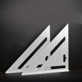 7inch/18cm/30cm Metrinių Trikampio Kampas Matlankis Aliuminio Lydinio Greitis Pabandyti Aikštėje Dailidės Matavimo liniuotė Išdėstymo Įrankis