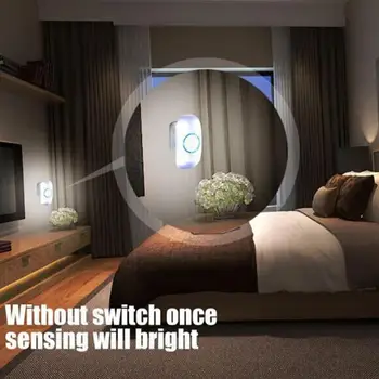 Sienos Naktį, Lempa, Šviesos diodų (LED Infraraudonųjų spindulių Judesio Jutiklis Šviesos Kūrybos Šviesos Kontrolės Smart Naktį Lempos Energijos Taupymo Miega
