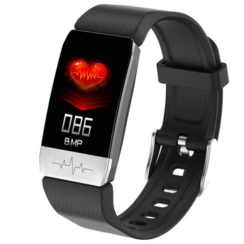 T1S Smart Apyrankę EKG+PPG Kūno Temperatūra Fitness Tracker su Širdies ritmo Monitorius Miego Kraujo Preasure Sporto Žiūrėti