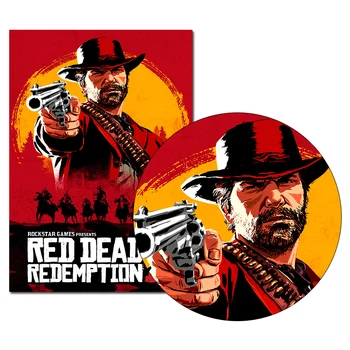 HD Spausdinti Red Dead Redemption 2 Filmų Plakatų Spausdinimas ant drobės, Sienos Menas Kabinti Nuotraukas Modernus Kino Meno vidaus Apdaila