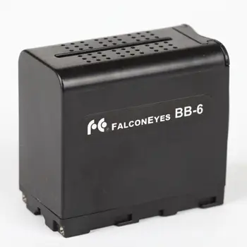 FALCON AKIS BB-6 6pcs AA Baterijos Energijos, veikia kaip NP-F970, LED VAIZDO ŠVIESOS šaltinius arba Stebėti YN300 II PT-176 DV-160V BB 6