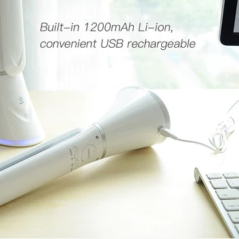 Sulankstomas LED Stalo Lempa su Žadintuvas Kalendorius Temperatūros LCD Ekranas Ekrano Spalvos Chang USB Pritemdomi Touch led stalo lempa