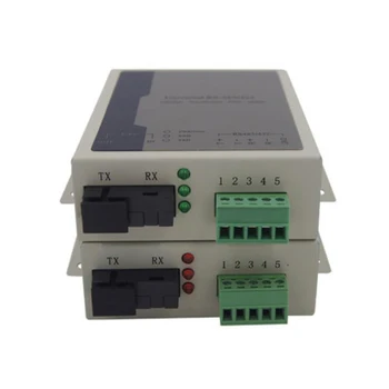 Aukštos Kokybės 1PCS Sutarimu RS485/422 Vienos rūšies Optinio Pluošto Ethernet Media Converter SC sąsaja Optinis keitiklis radijo stotelė