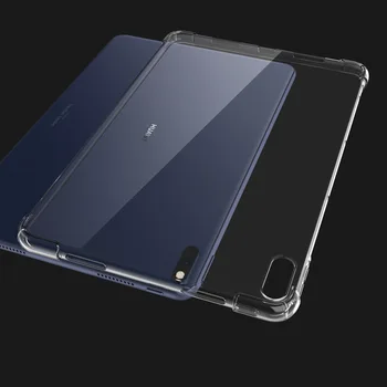 Atveju, Huawei MatePad Pro 5G 2020 Atveju Skaidrios TPU Silikono Sustiprinti Kampai Bamperis už 