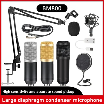 Bm 800 Profesinės Reguliuojamas Kondensatoriaus Mikrofonas Rinkiniai Karaoke Mikrofonas Kompiuterio Įrašymo Studijoje KTV Radijo Braodcasting