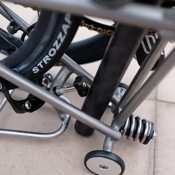 Lankstymo dviračių stovėjimo reikmenys brompton stovėjimo plokštė titano ultralight priedai 3 spalvos 