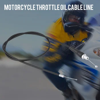 Motociklų Aksesuarai, Motociklų Droselio Kabelis, Linija, Nerūdijančio Plieno, Plastiko 110cm Juoda tinka labiausiai motociklas